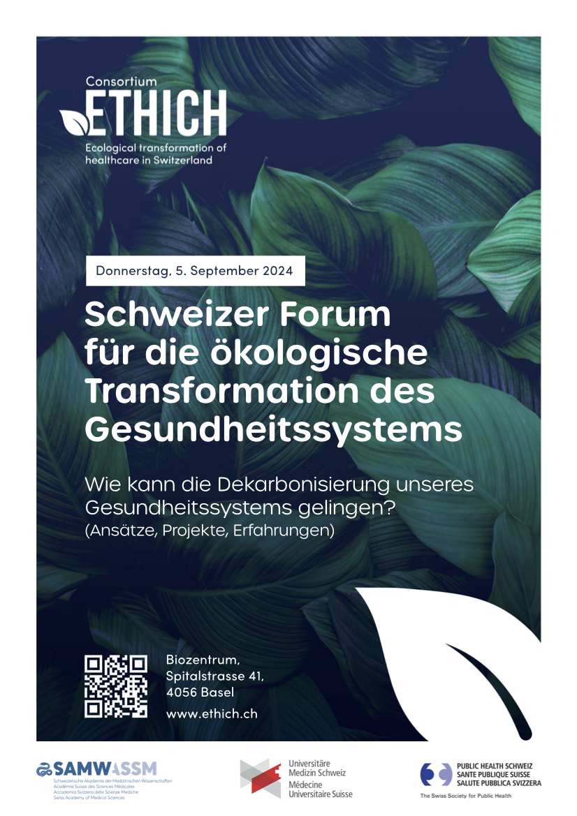 Schweizer Forum für die ökologische Transformation des Gesundheitssystems